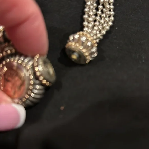 Rare Find!  Beautiful 17” sterling & 14kt Gold!! Do not pass this up!! - Picture 4 of 8